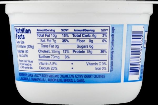 Fage plain yogurt 5 nutrition facts